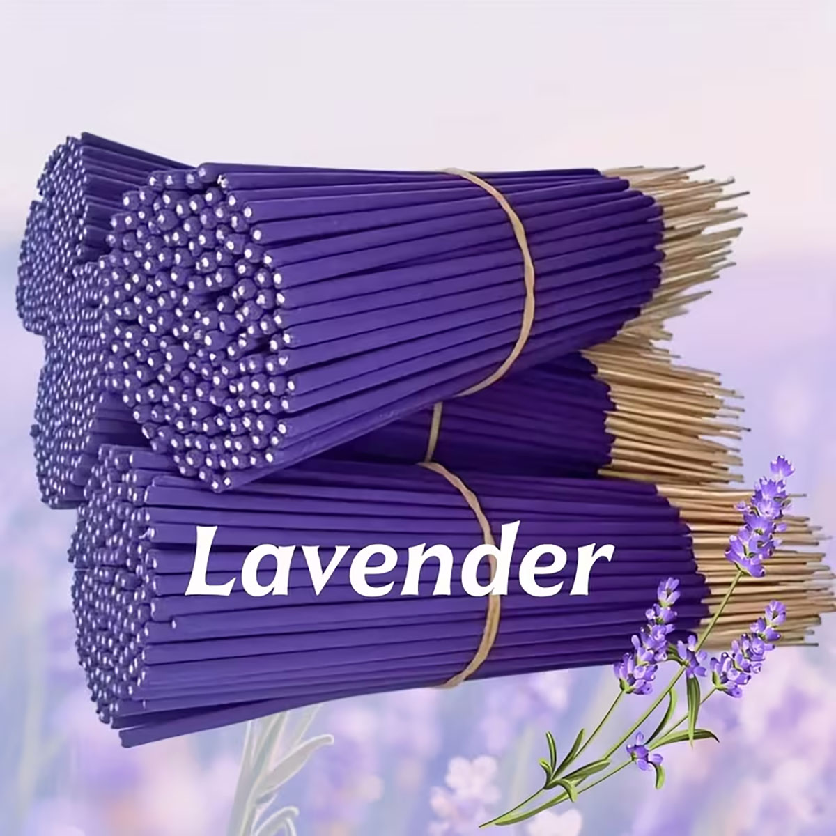 Yoga Fitness Rooms - Lavendel Premium Aromatherapie wierookstokjes, 8 stuks.
