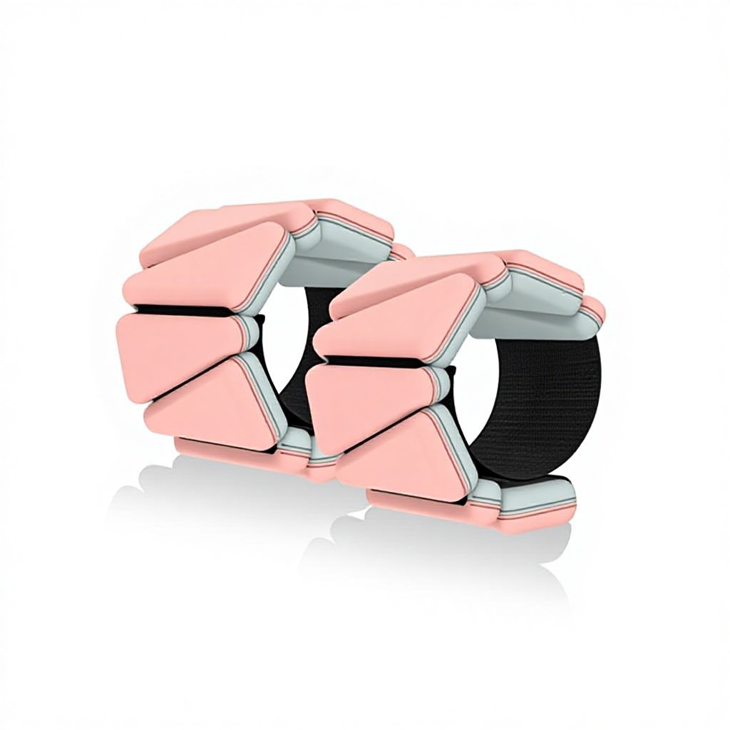 Ankle Weights - Verstelbare vierkante veterband met twee kleuren,
