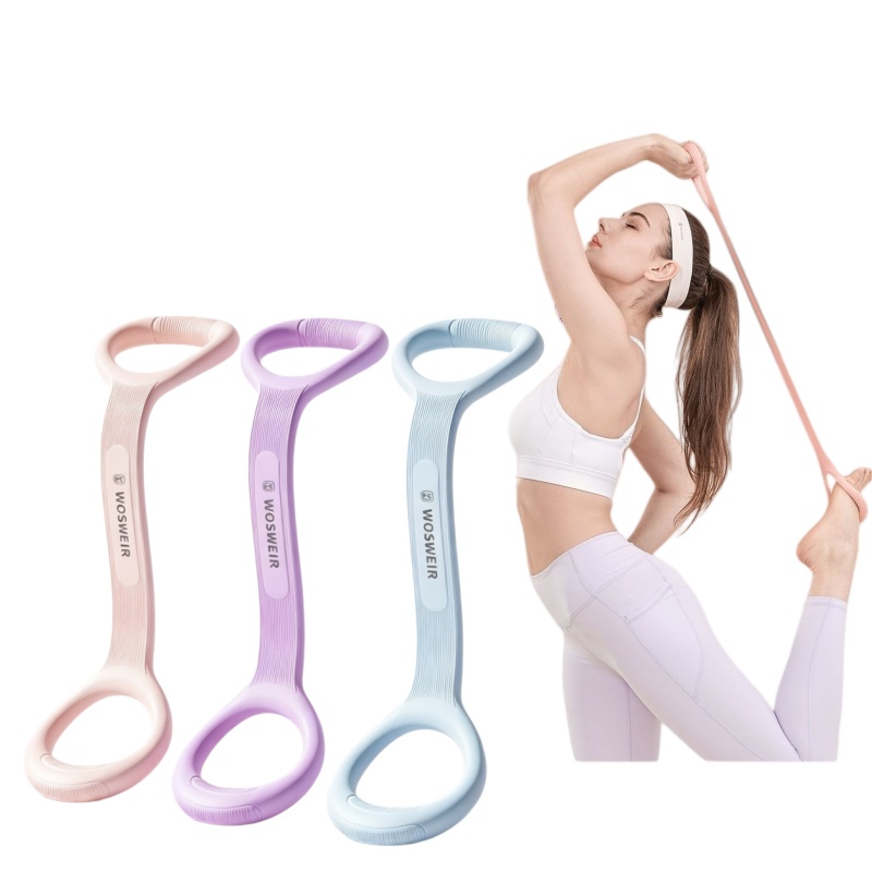 Figure 8 Resistance Band - 2-pack siliconen figure 8 resistance bands,