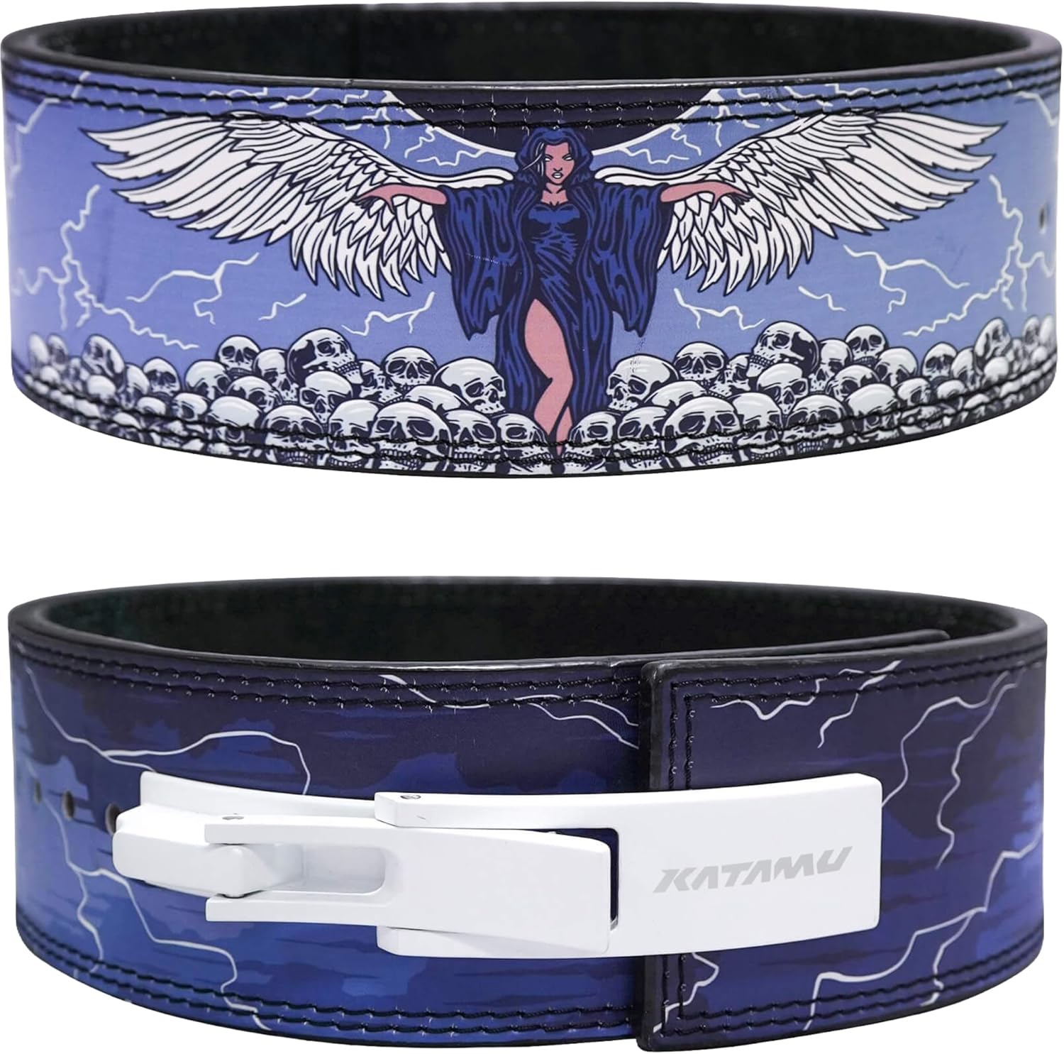 Weight Lifting Belt - Premium lederen gewichthefriem met stalen hendel