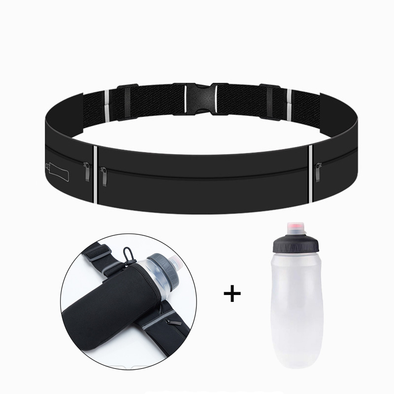 Weight Lifting Belt - Hardloopriem Heuptas met waterfles 550 ml