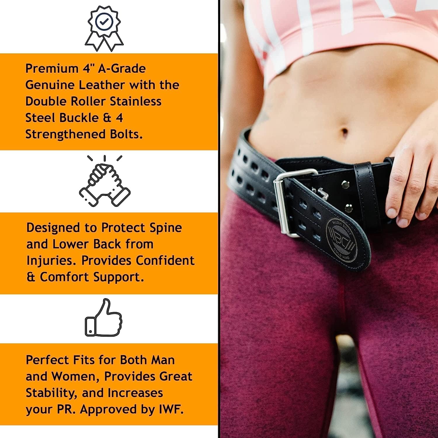 Leren gewichtshefband voor tra - Weight Lifting Belt recensie en prijs