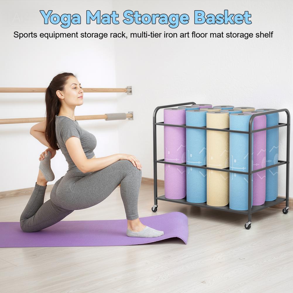 Yogamat opbergrek met wielen,  - Yoga Fitness Rooms recensie en prijs