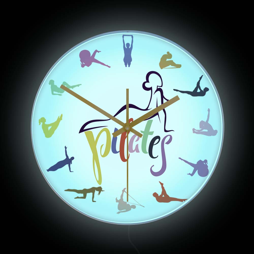 Pilates Pose Kleurrijke Print  - Yoga Fitness Rooms recensie en prijs