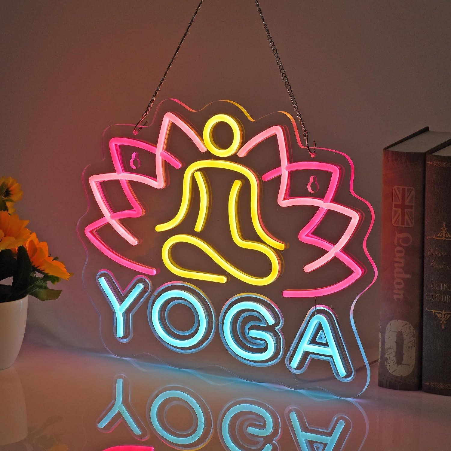 Yoga Neonbord Dimbaar LED Neon - Yoga Fitness Rooms recensie en prijs