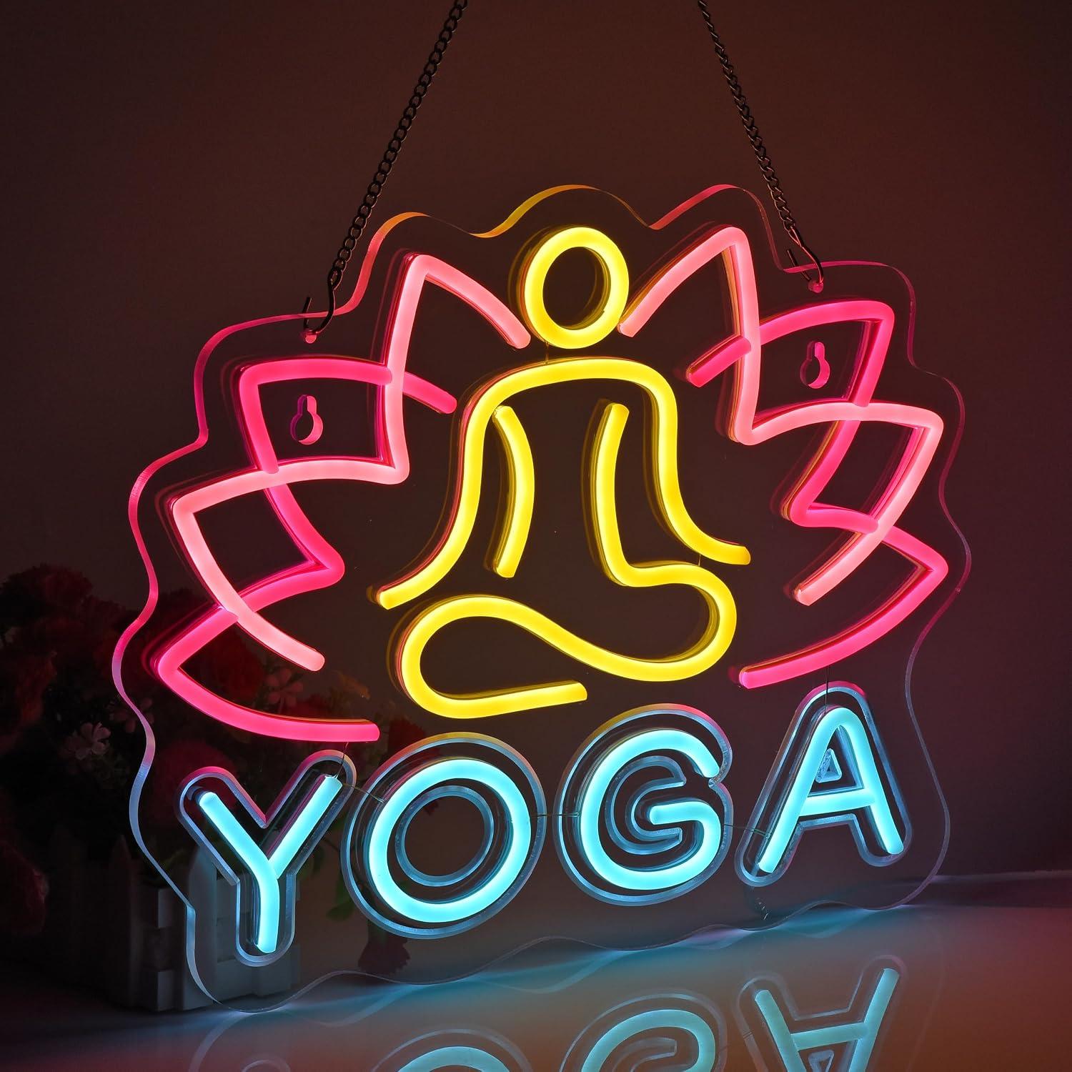 Yoga Neonbord Dimbaar LED Neon - Yoga Fitness Rooms recensie en prijs