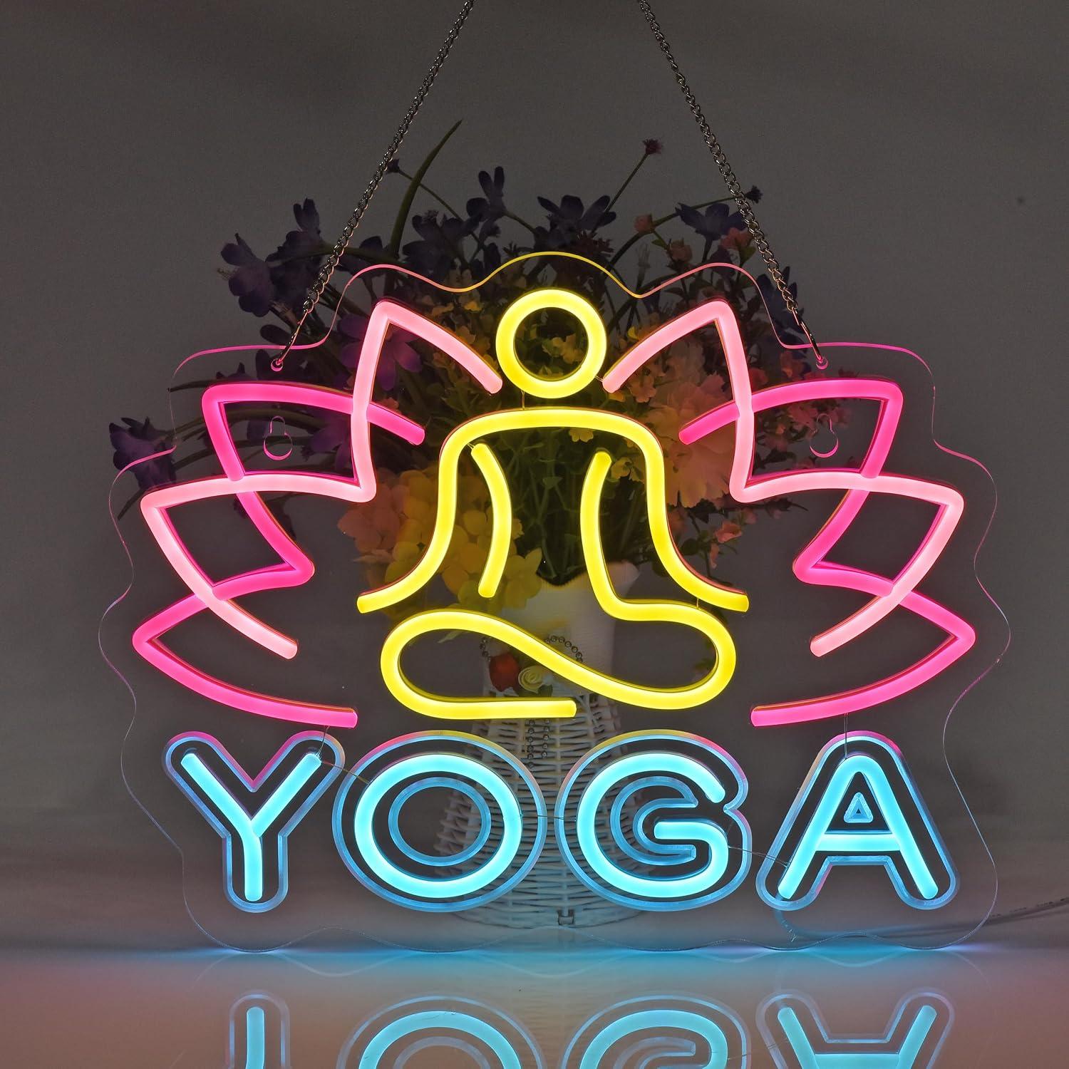 Yoga Neonbord Dimbaar LED Neon - Yoga Fitness Rooms recensie en prijs