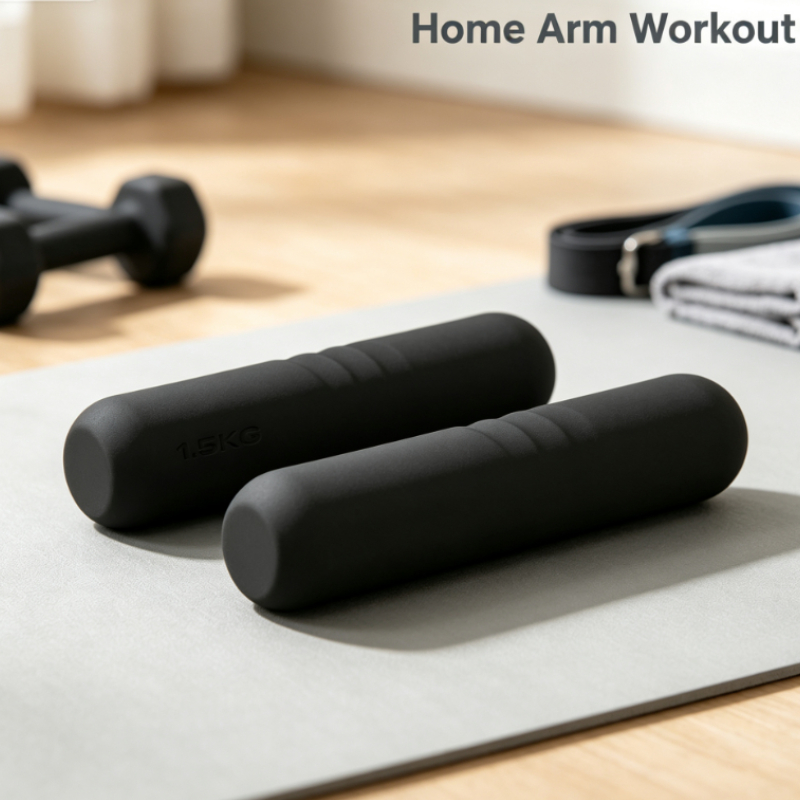 Siliconen gecoate halterstang  - Yoga Fitness Bar recensie en prijs